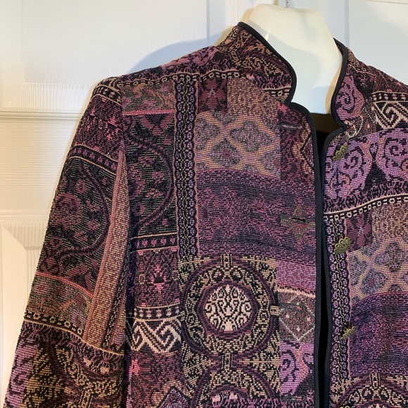 Christopher & Banks Tapestry Jacket Blazer Size M - Picture 2 of 5